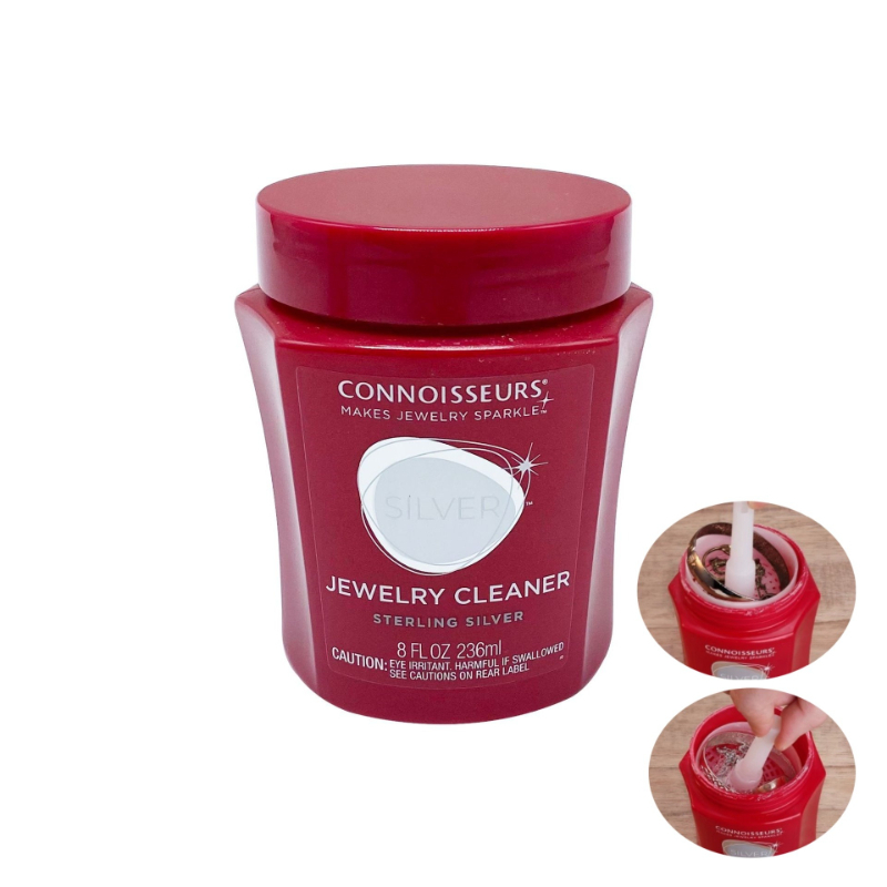 Jewelry Polishing Cloth Silver Cleaner - Larutan Pembersih Perhiasan dengan Keranjang untuk