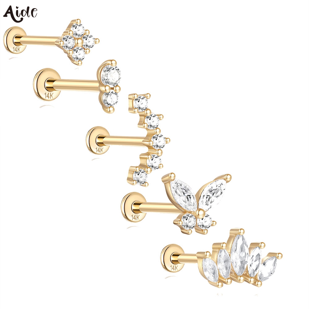 Lab Grown Diamond Ring 14K Gold - Ores DIY anting-anting mutiara zirkon 14k