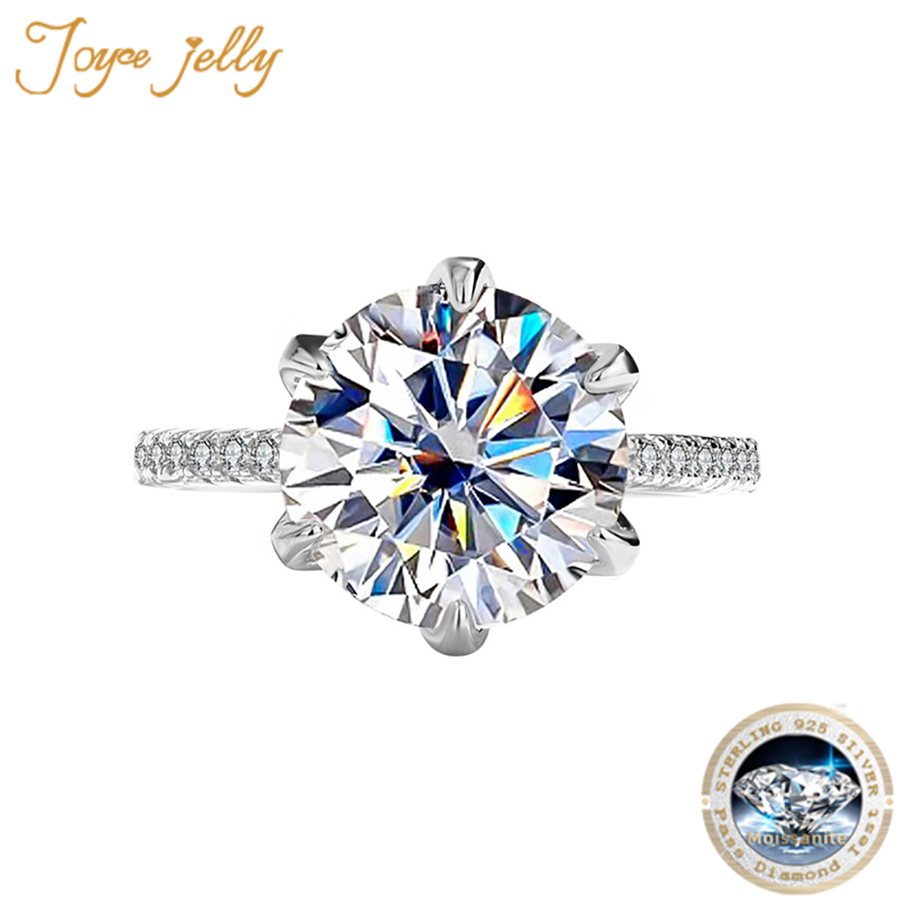 Moissanite Engagement Ring 2 Carat D Vvs1 - JoyceJelly cincin perak 925 Sterling wanita,