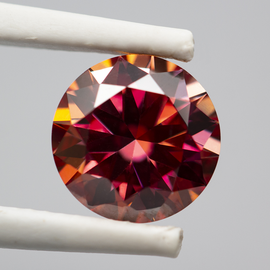 Batu Moissanite Merah Pelangi  - Gra Certificate Loose Moissanite Stone ulasan dan harga