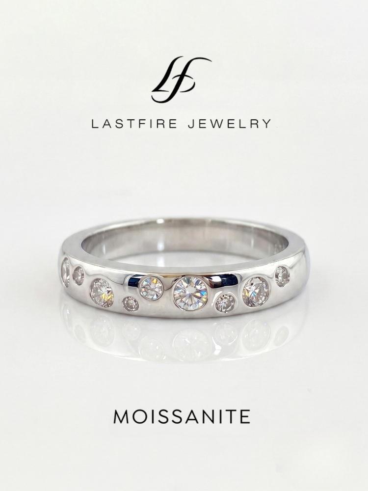 Cincin Berlian Moissanite Bula - Lab Grown Diamond Ring 14K Gold ulasan dan harga