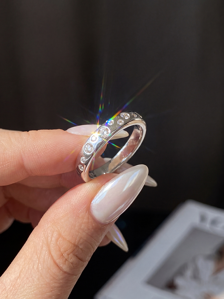 Cincin Berlian Moissanite Bula - Lab Grown Diamond Ring 14K Gold ulasan dan harga