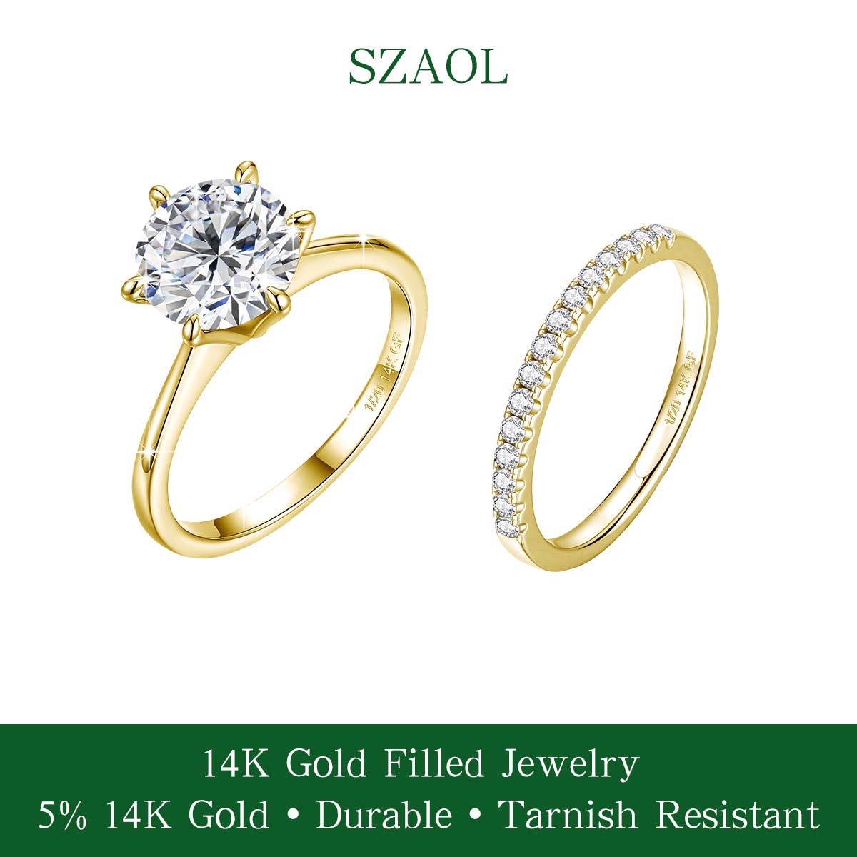 Cincin Tunangan dan Pernikahan - Lab Grown Diamond Ring 14K Gold ulasan dan harga
