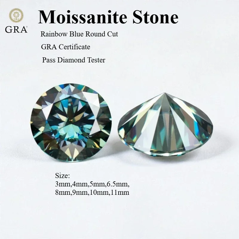 Batu Moissanite, Potongan Bula - Gra Certificate Loose Moissanite Stone ulasan dan harga