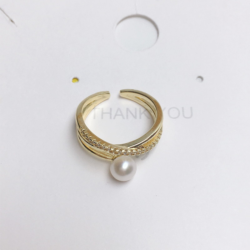 ZHBORUINI 2024 cincin mutiara  - Lab Grown Diamond Ring 14K Gold ulasan dan harga