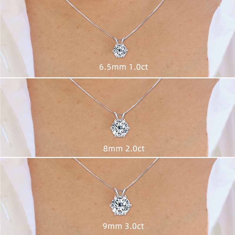 Kalung Liontin Moissanite OXTA - Moissanite Pendant Necklace Solitaire ulasan dan harga