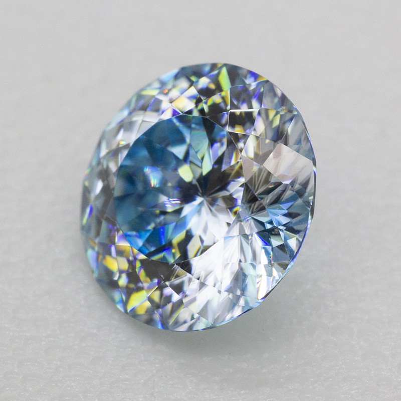 Aquamarine bundar 100 potongan - Gra Certificate Loose Moissanite Stone ulasan dan harga