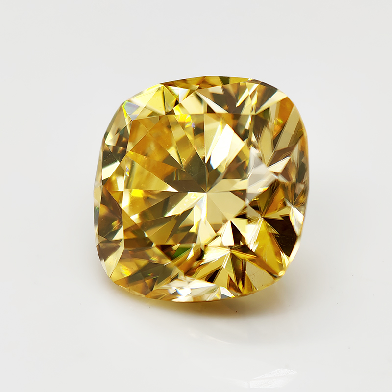Batu Moissanite Warna Kuning L - Gra Certificate Loose Moissanite Stone ulasan dan harga