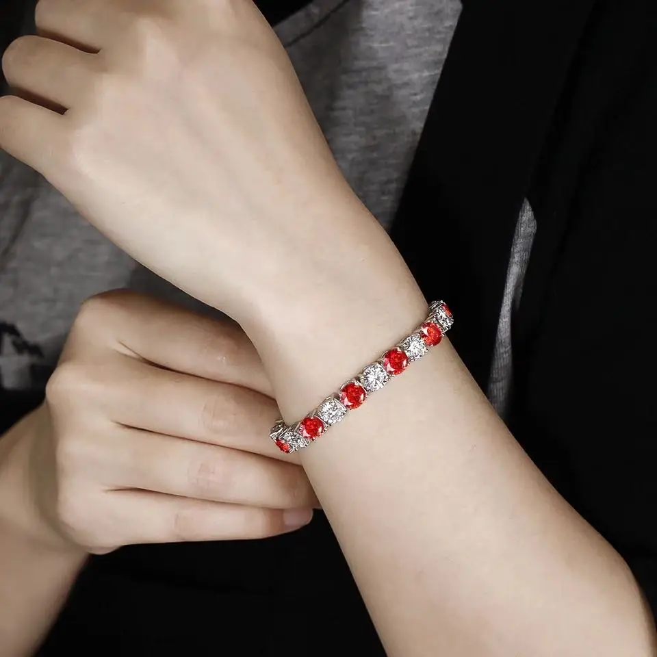 EWYA gelang tenis Moissanite w - Moissanite Tennis Bracelet 925 Sterling ulasan dan harga