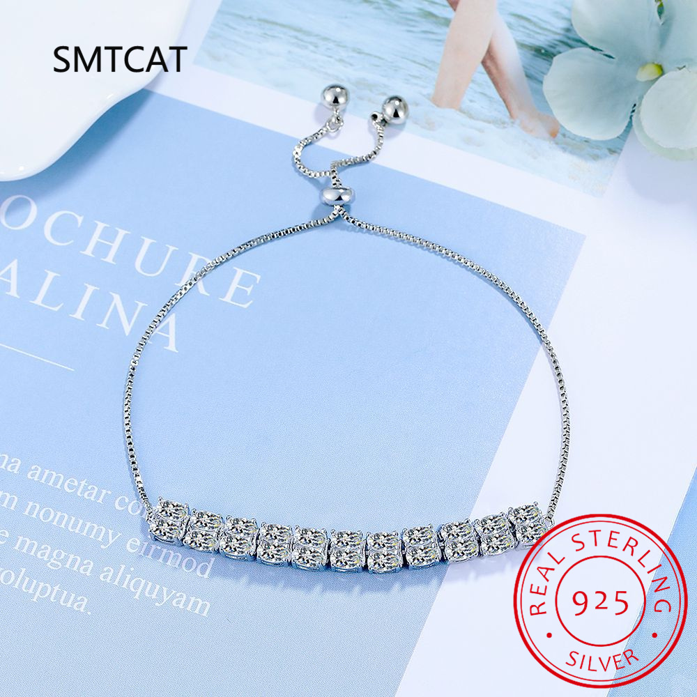 Gelang tenis Moissanite 6mm di - Moissanite Tennis Bracelet 925 Sterling ulasan dan harga
