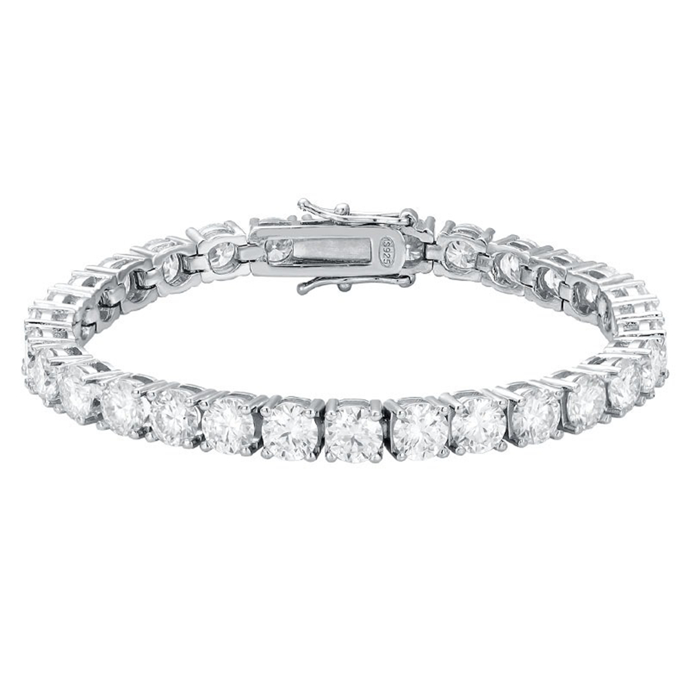 Gelang Tenis Moissanite Warna  - Moissanite Tennis Bracelet 925 Sterling ulasan dan harga