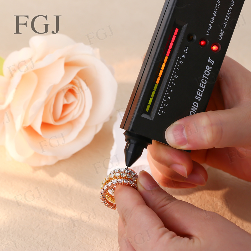 Cincin Wanita Perak Sterling 9 - Moissanite Eternity Band Ring Stackable ulasan dan harga