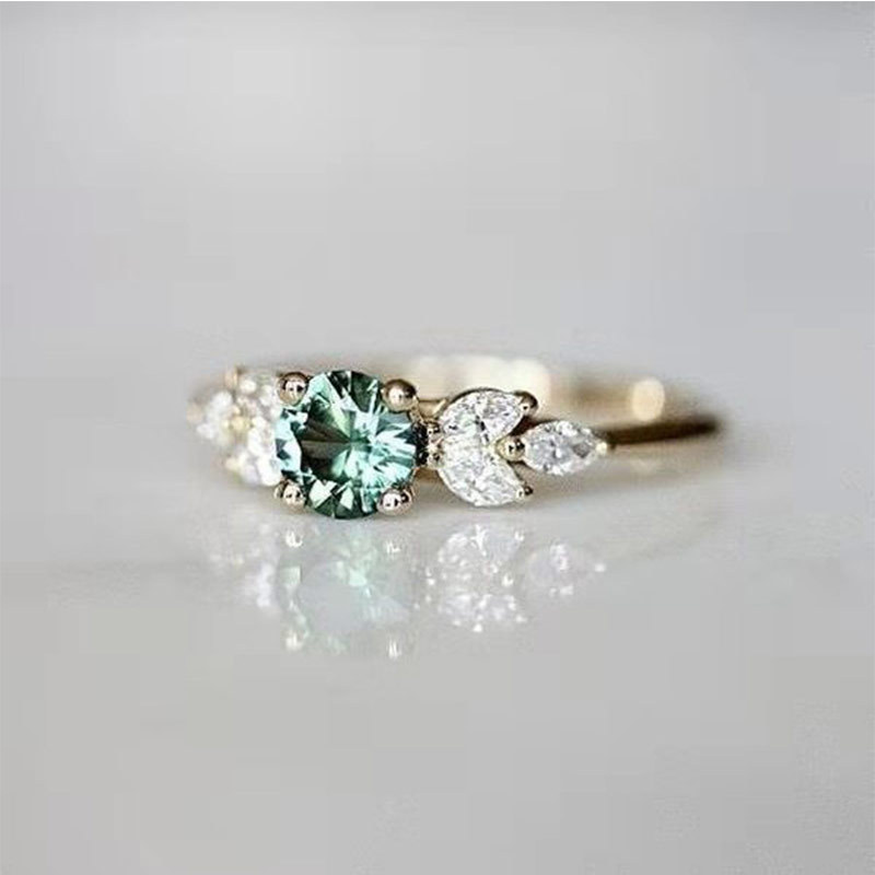 100% 925 Sterling Perak Berkil - Lab Grown Diamond Ring 14K Gold ulasan dan harga