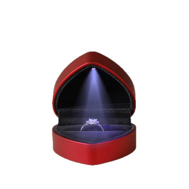 1 Buah Kotak Perhiasan LED Mew - Velvet Ring Box Led Light Proposal ulasan dan harga