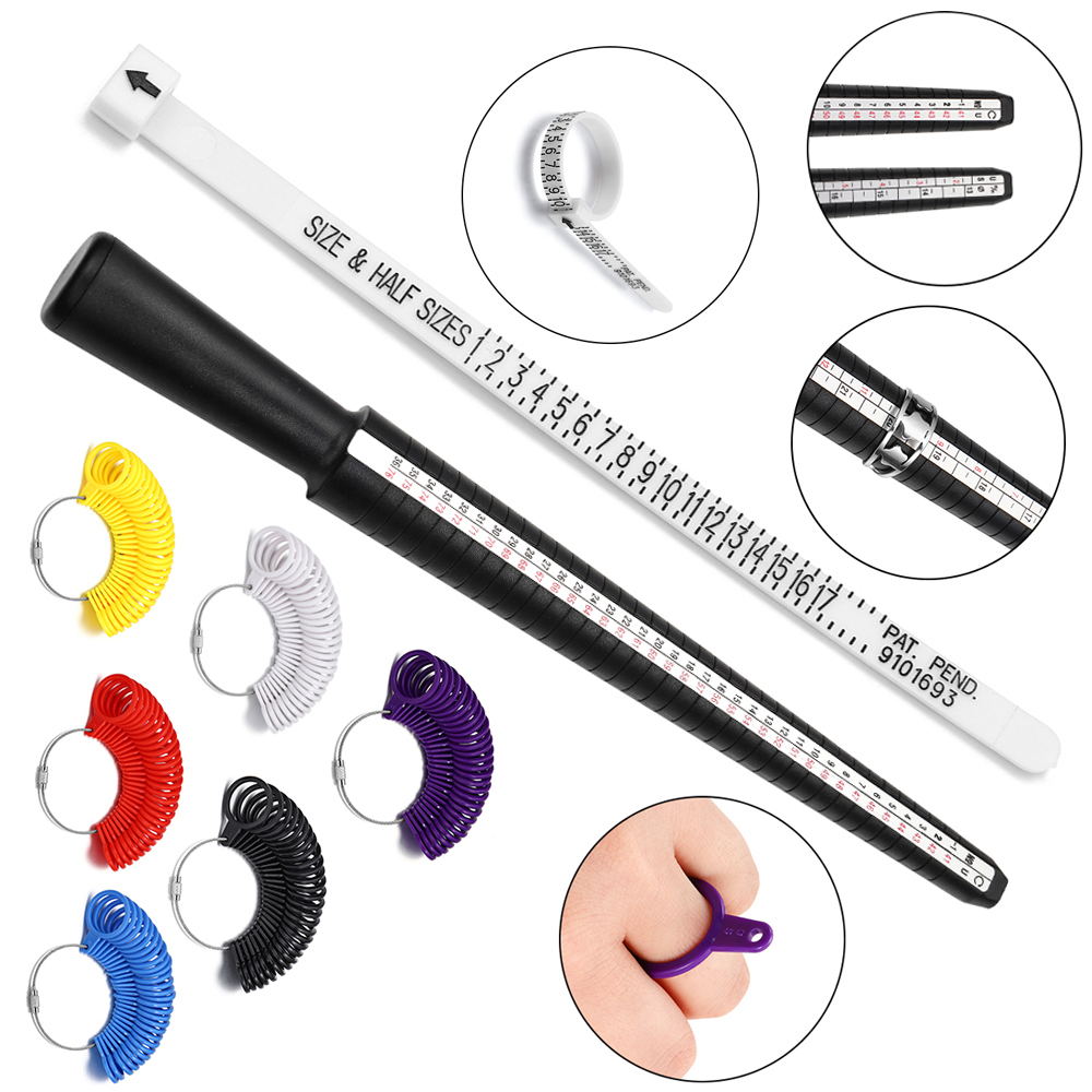 Alat perhiasan profesional cin - Ring Sizer Measuring Tool Mandrel Set ulasan dan harga