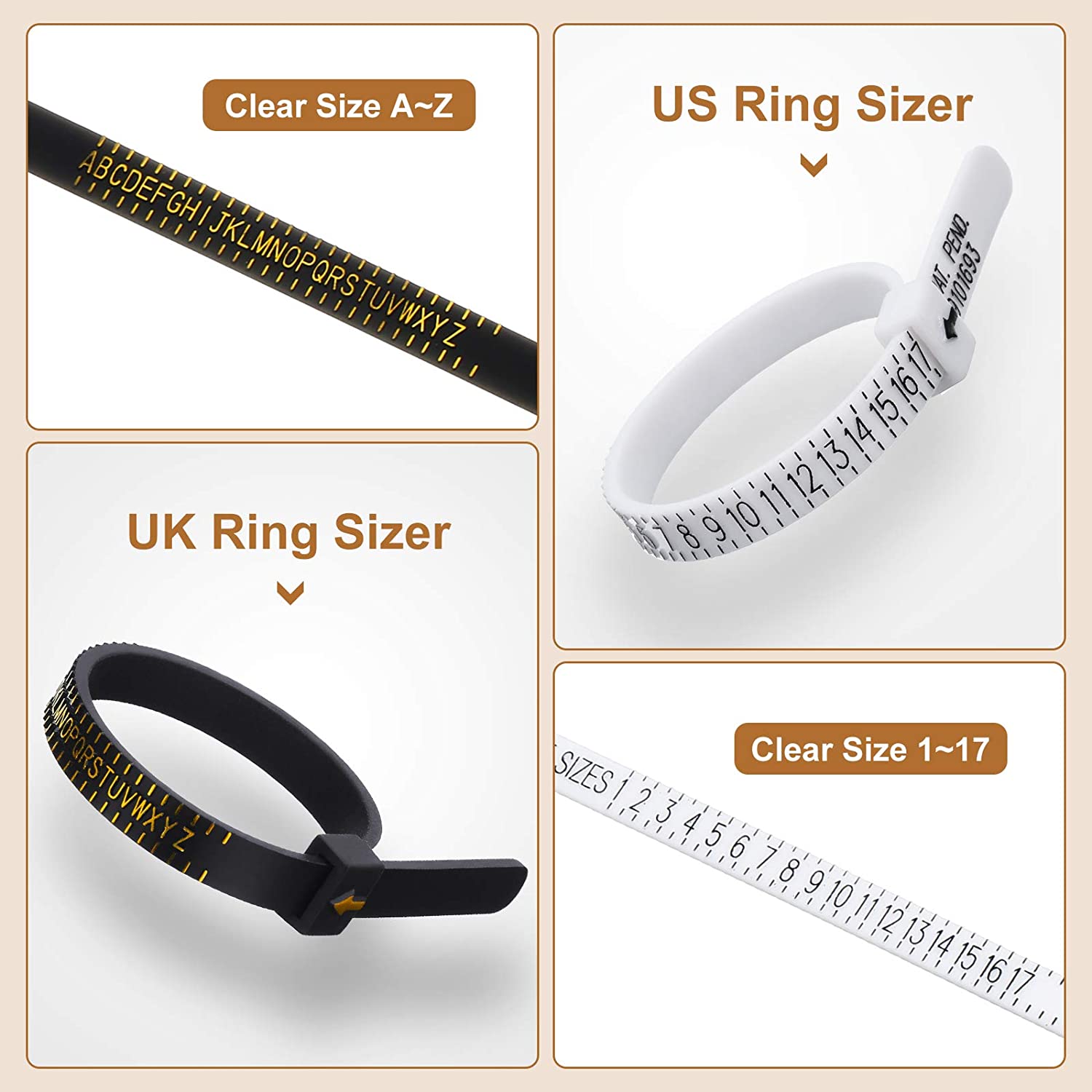 11 buah set Mandrel cincin Ing - Ring Sizer Measuring Tool Mandrel Set ulasan dan harga