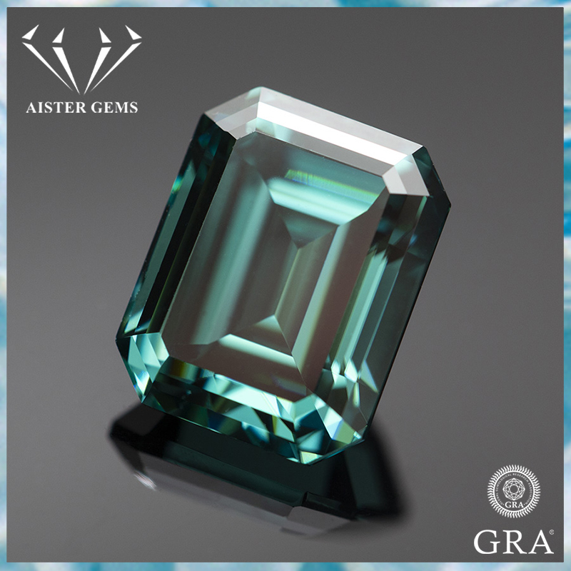 Batu Moissanite Hijau Zamrud y - Gra Certificate Loose Moissanite Stone ulasan dan harga
