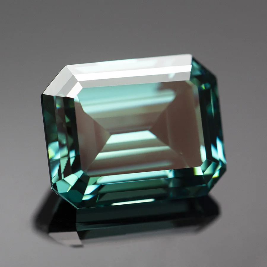 Batu Moissanite Hijau Zamrud y - Gra Certificate Loose Moissanite Stone ulasan dan harga