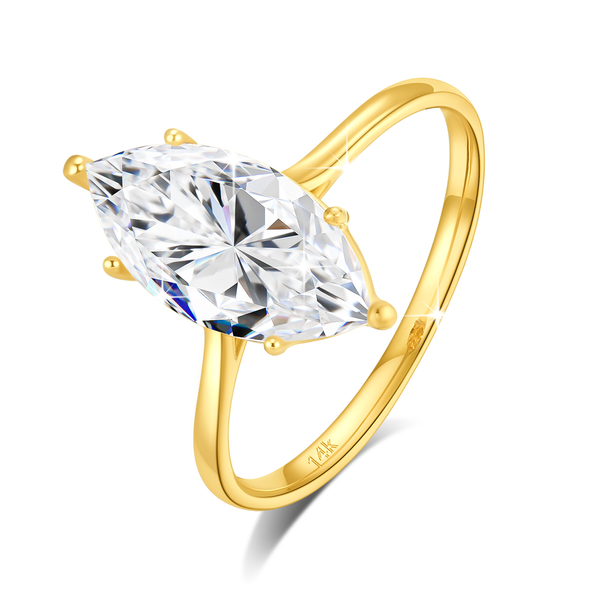 Cincin berlian Moissanite emas - Lab Grown Diamond Ring 14K Gold ulasan dan harga