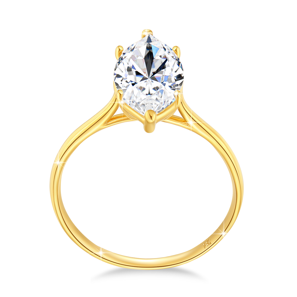 Cincin berlian Moissanite emas - Lab Grown Diamond Ring 14K Gold ulasan dan harga