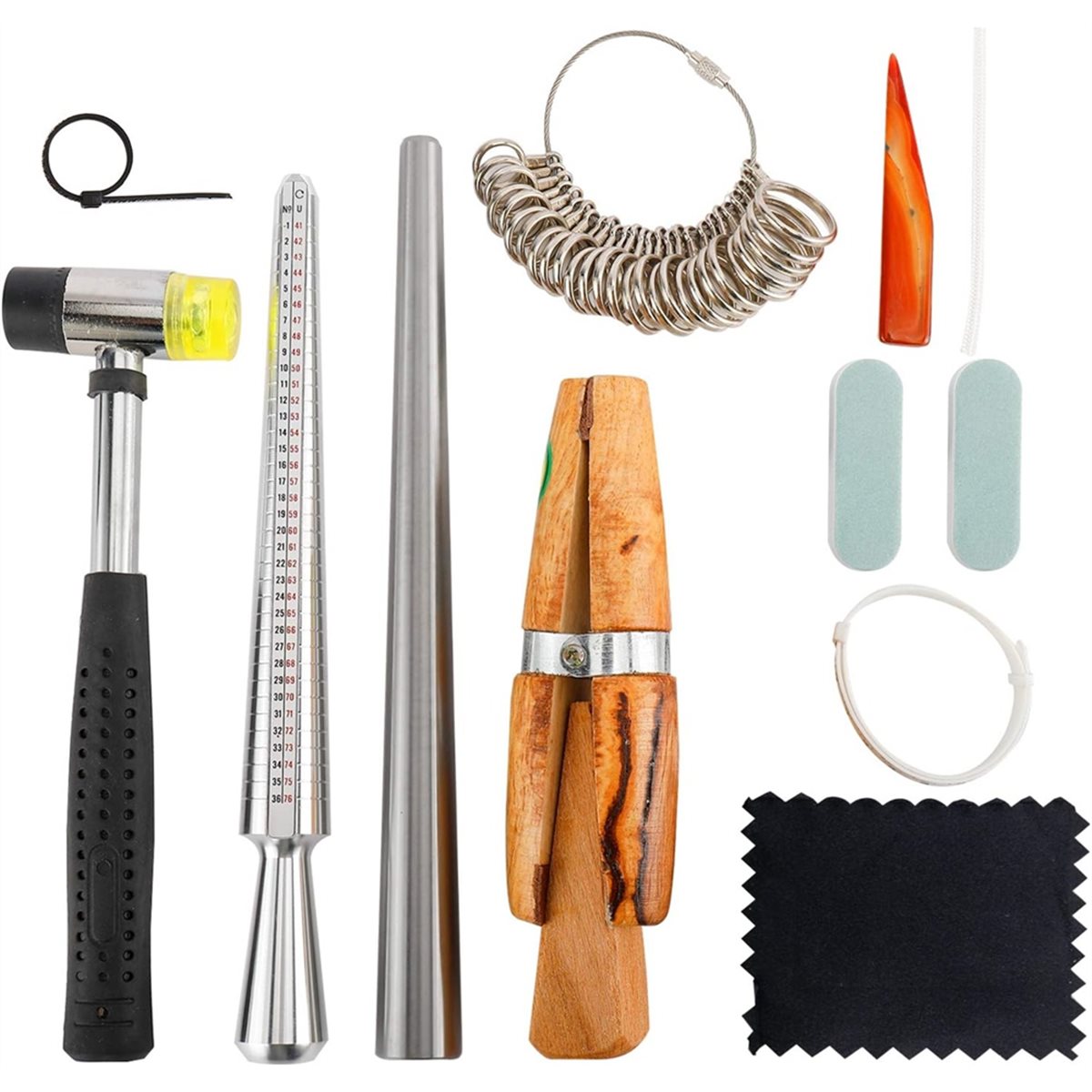 (ABAB) Set Alat Pengukur Ukura - Ring Sizer Measuring Tool Mandrel Set ulasan dan harga