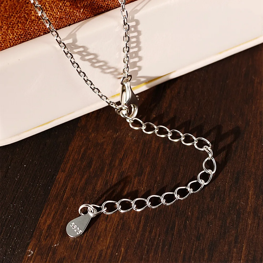 FCGJHW Kalung Liontin Moissani - Moissanite Pendant Necklace Solitaire ulasan dan harga