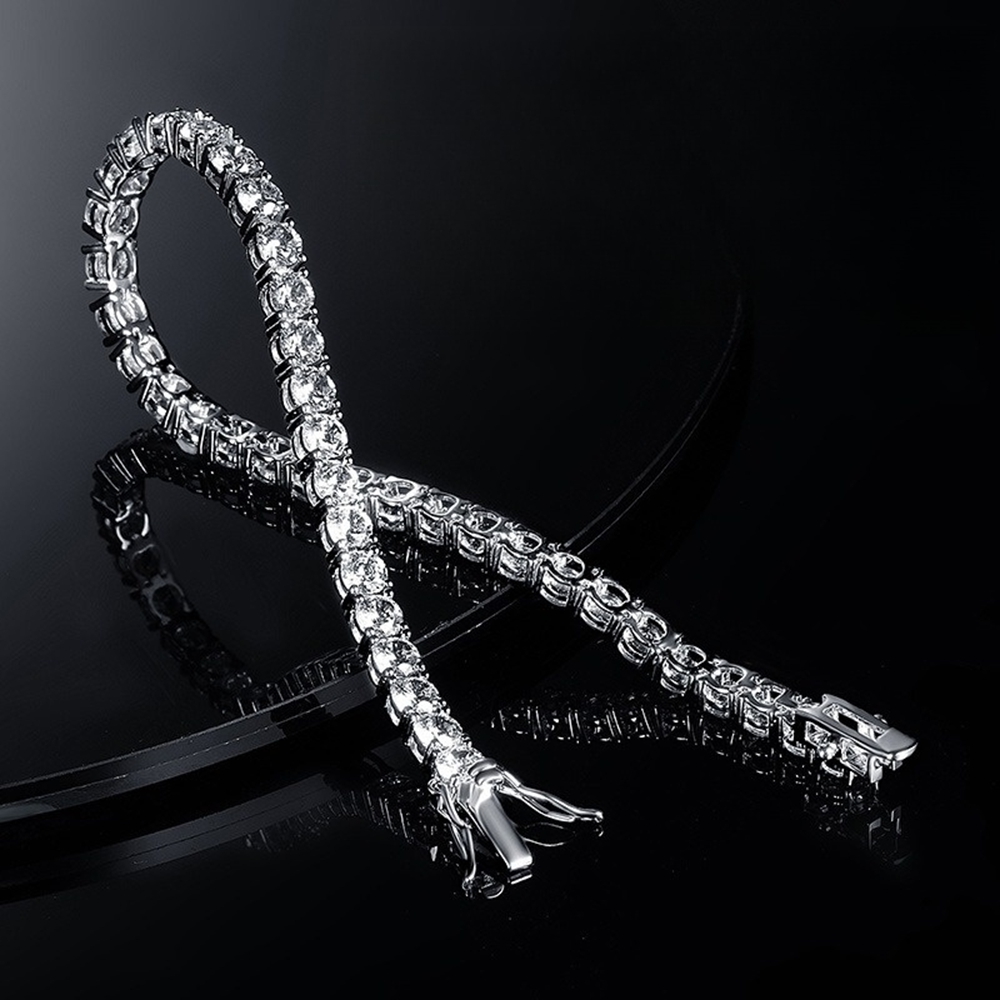 Harga Pabrik Gelang Tenis Mois - Moissanite Tennis Bracelet 925 Sterling ulasan dan harga