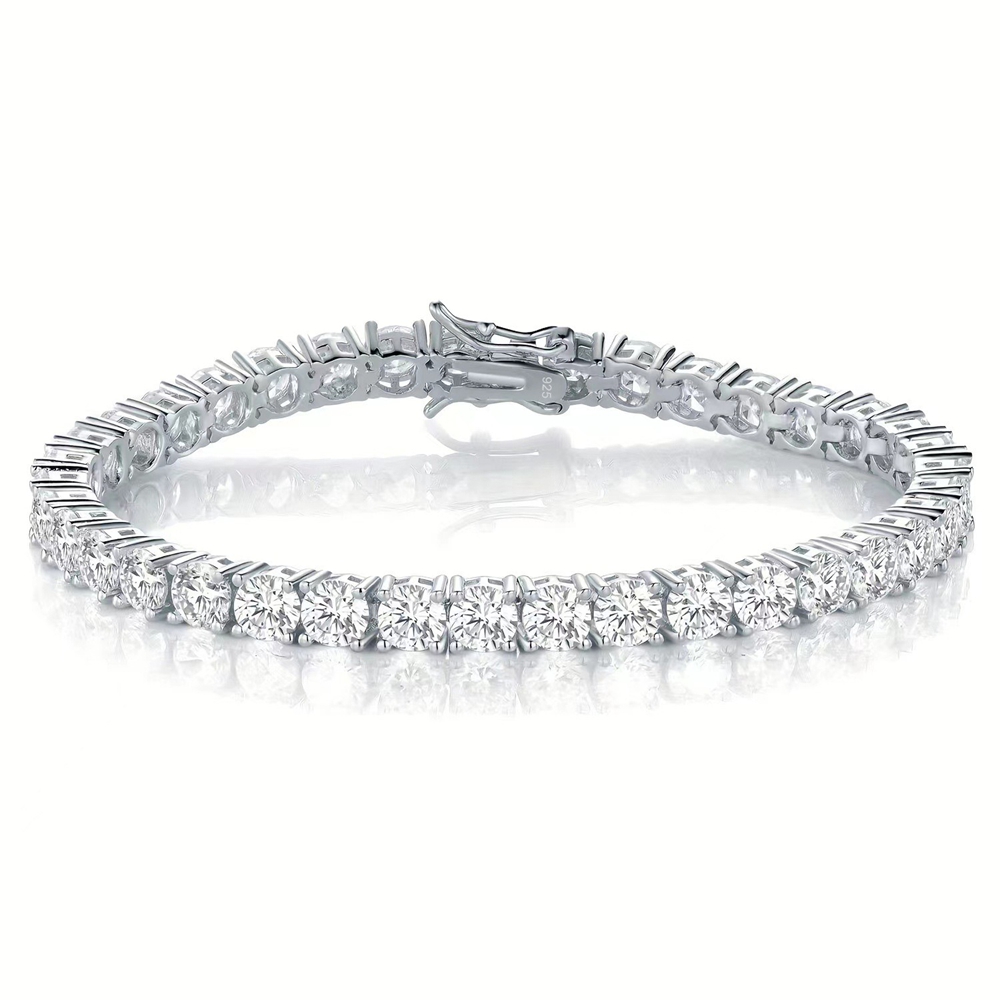 Harga Pabrik Gelang Tenis Mois - Moissanite Tennis Bracelet 925 Sterling ulasan dan harga