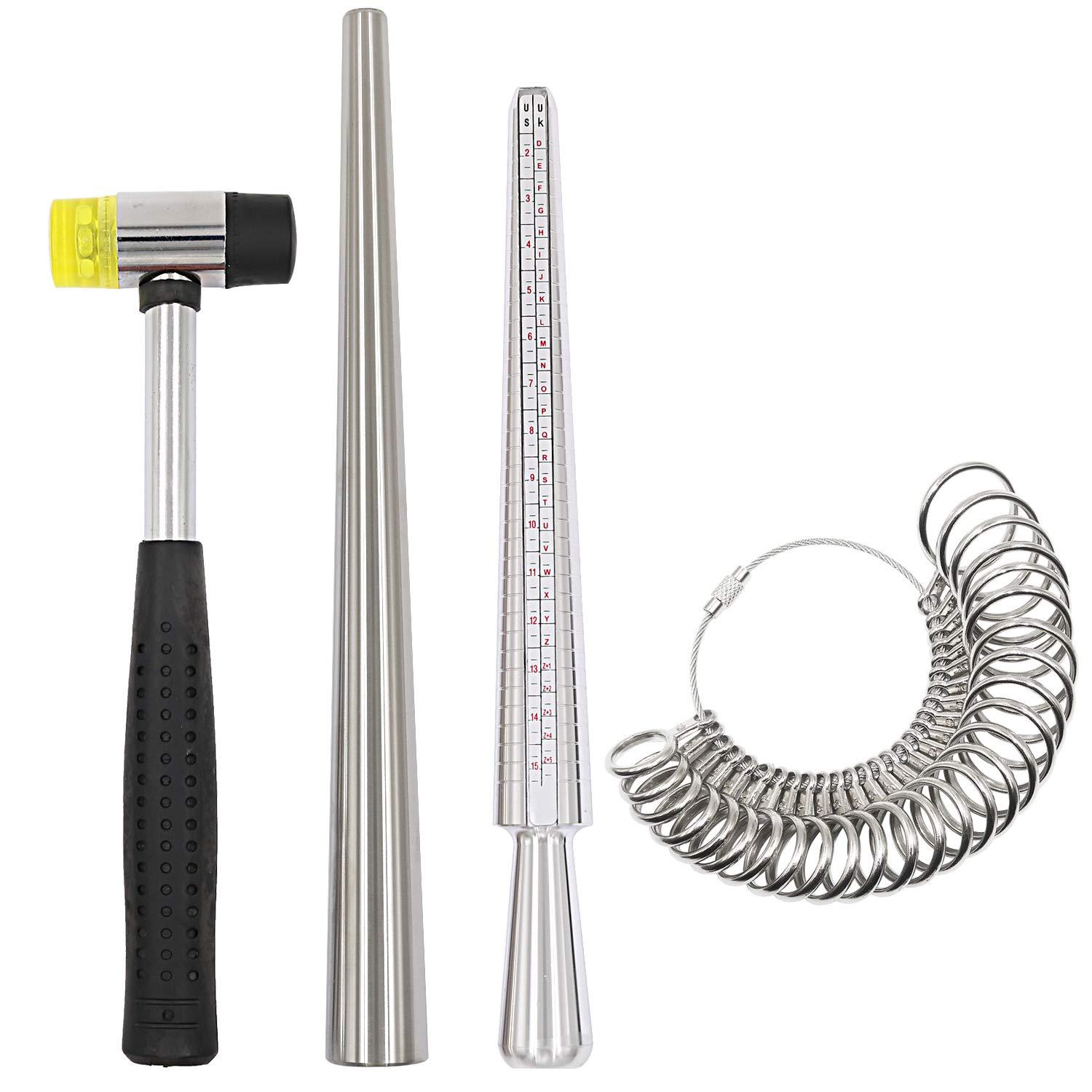 Alat Pengukur Ukuran Cincin Lo - Ring Sizer Measuring Tool Mandrel Set ulasan dan harga