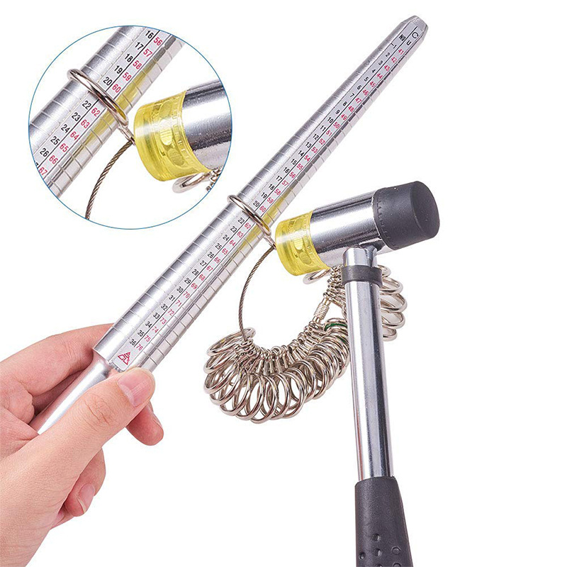 Alat Pengukur Ukuran Cincin Lo - Ring Sizer Measuring Tool Mandrel Set ulasan dan harga