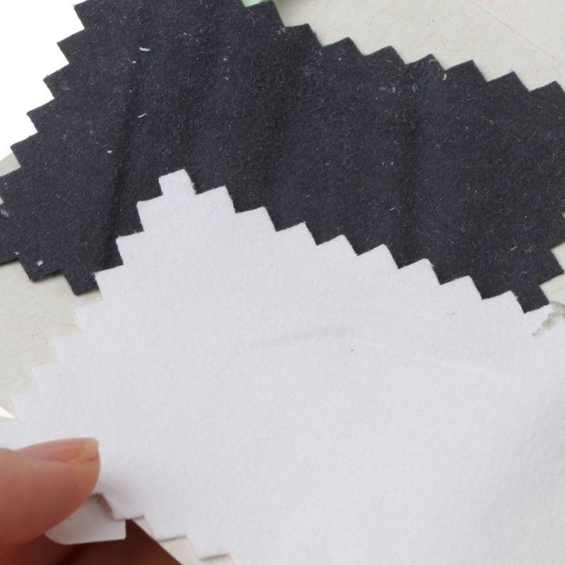 10 Buah Kain Poles Perhiasan K - Jewelry Polishing Cloth Silver Cleaner ulasan dan harga