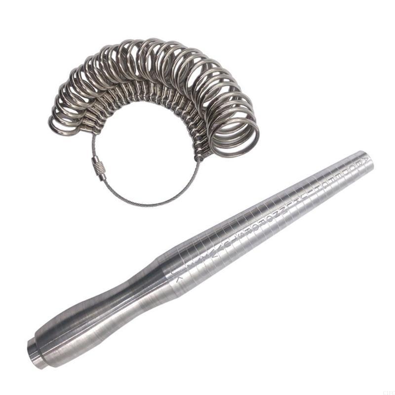 Alat Pengukur Cincin Jari Set  - Ring Sizer Measuring Tool Mandrel Set ulasan dan harga
