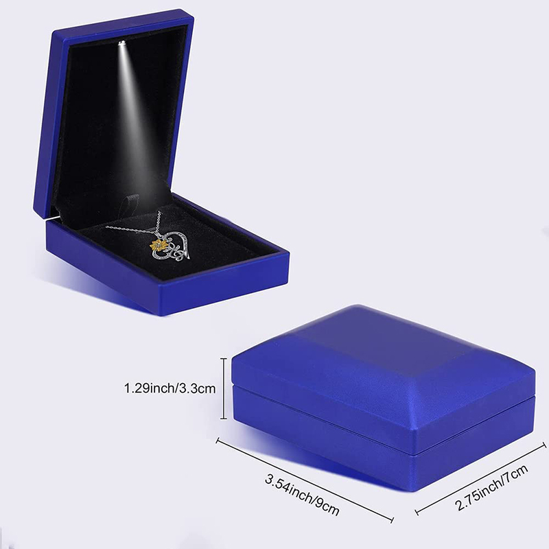 Lampu LED Kotak Perhiasan Cinc - Velvet Ring Box Led Light Proposal ulasan dan harga