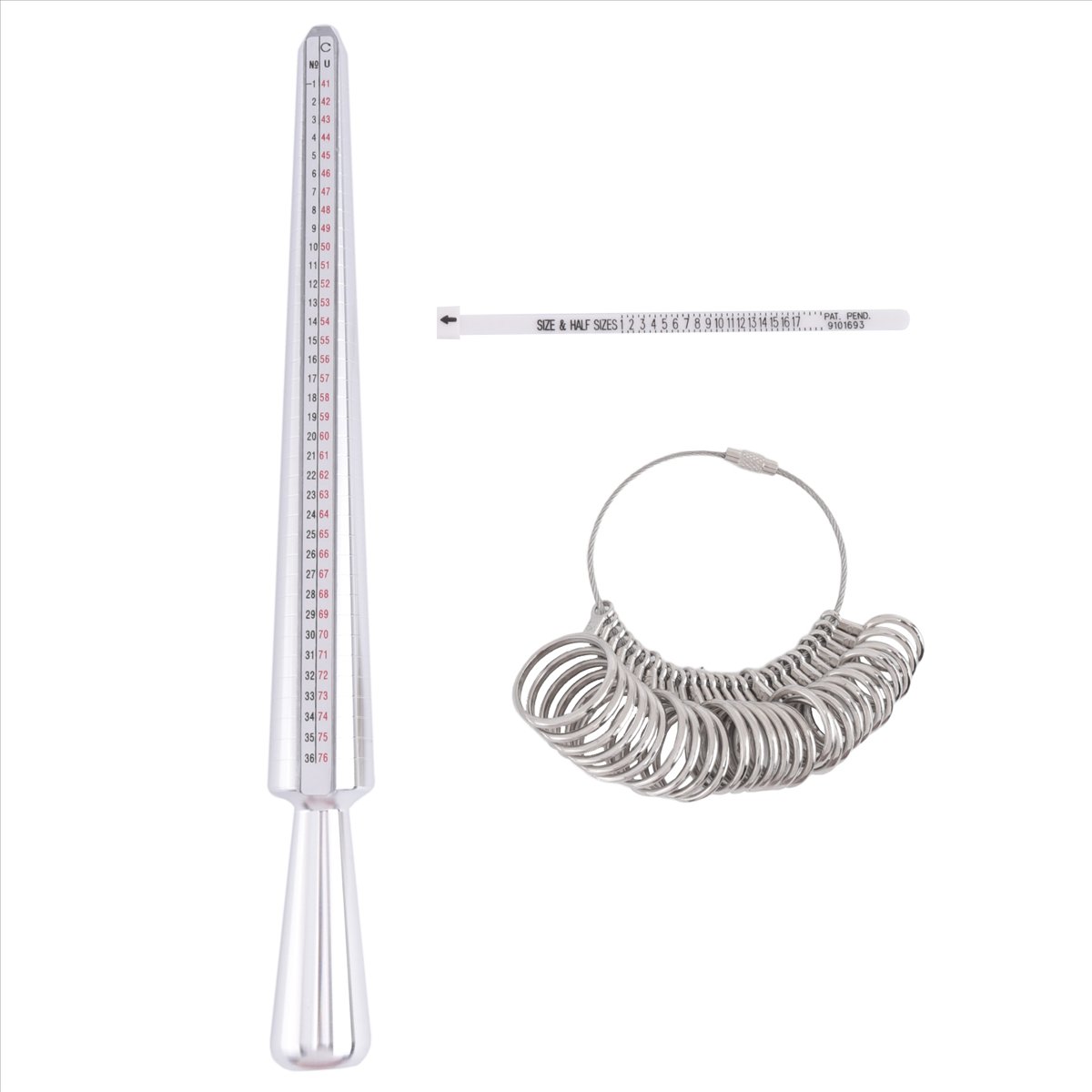 Set Alat Pengukur Ukuran Cinci - Ring Sizer Measuring Tool Mandrel Set ulasan dan harga
