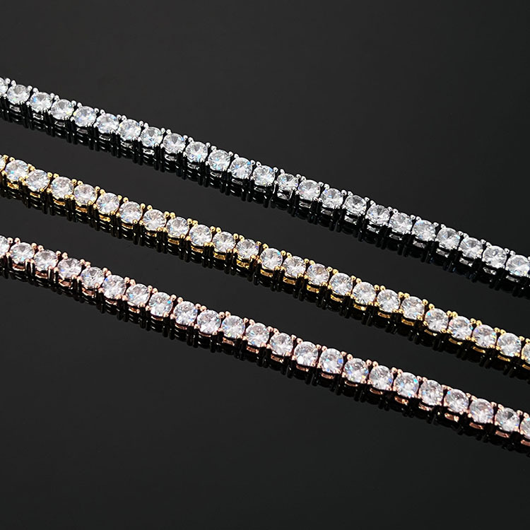 Gelang Tennis Moissanite Seder - Moissanite Tennis Bracelet 925 Sterling ulasan dan harga