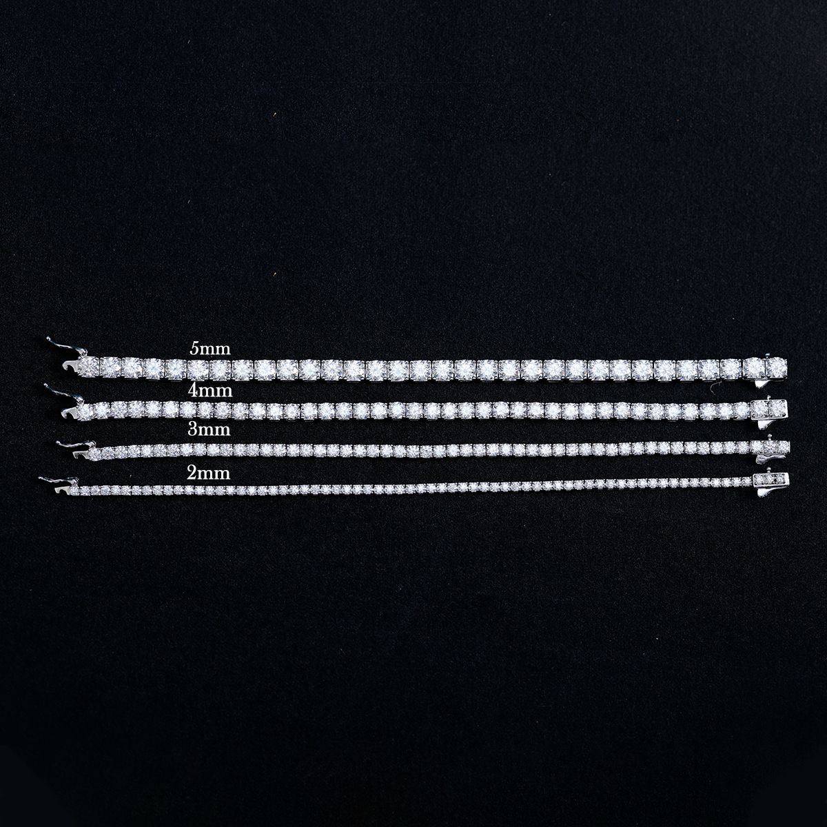 Gelang Tennis Moissanite Seder - Moissanite Tennis Bracelet 925 Sterling ulasan dan harga