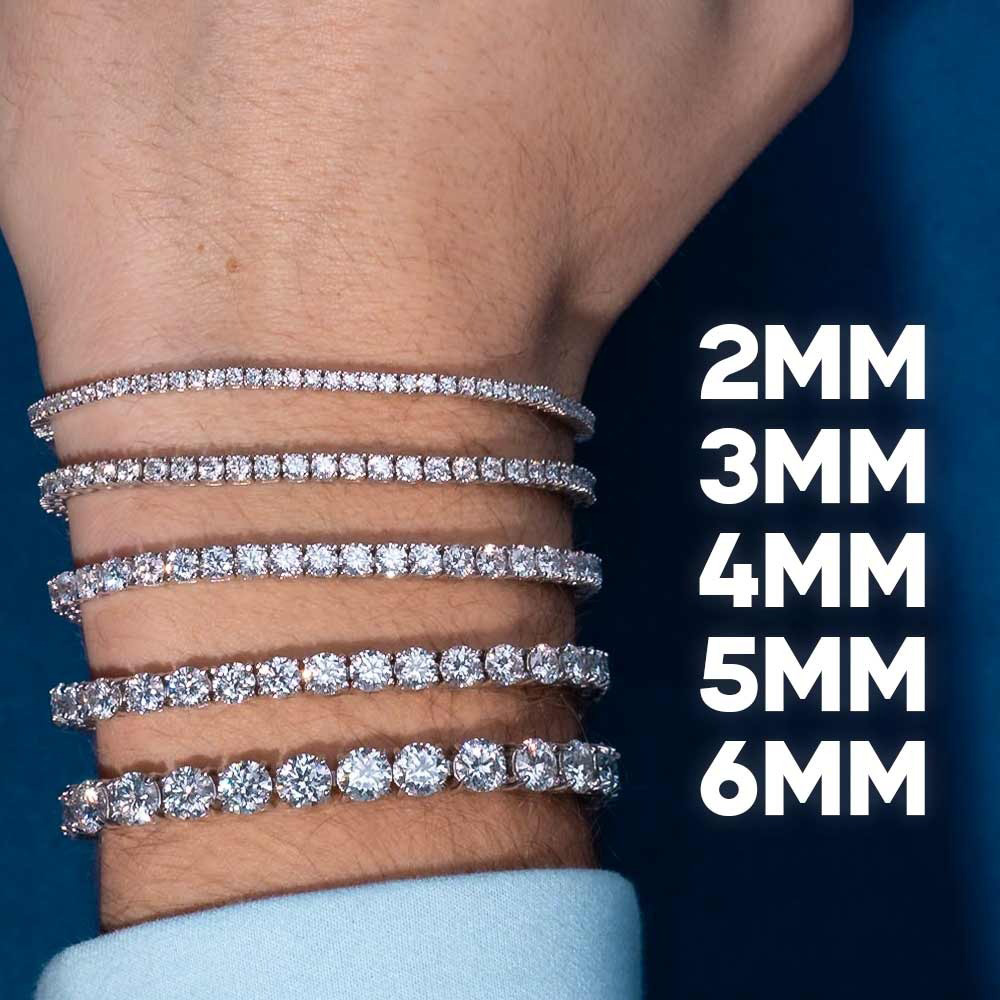 Gelang Tenis Moissanite ICEBLI - Moissanite Tennis Bracelet 925 Sterling ulasan dan harga
