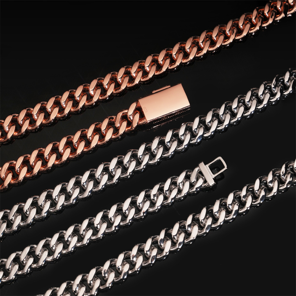 Kalung Rantai Cuban Moissanite - Moissanite Cuban Link Chain Iced Out ulasan dan harga