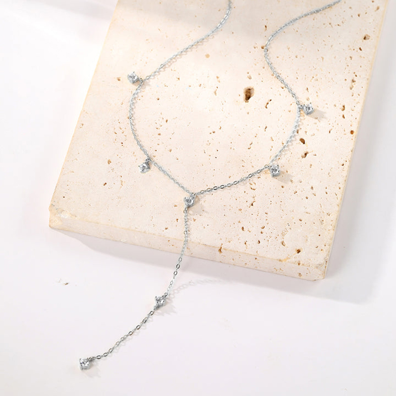 Anziw kalung rantai Moissanite - Moissanite Pendant Necklace Solitaire ulasan dan harga