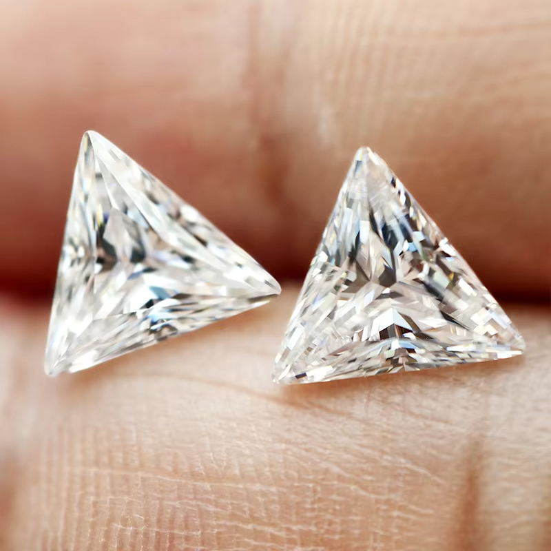 Batu Moissanite Potongan Segit - Gra Certificate Loose Moissanite Stone ulasan dan harga
