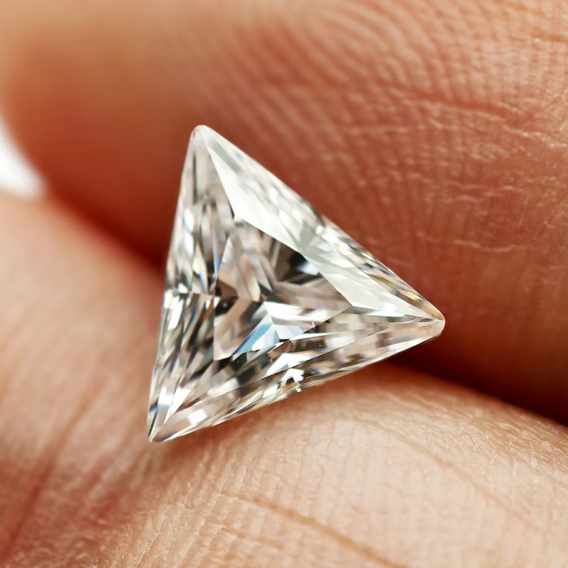 Batu Moissanite Potongan Segit - Gra Certificate Loose Moissanite Stone ulasan dan harga