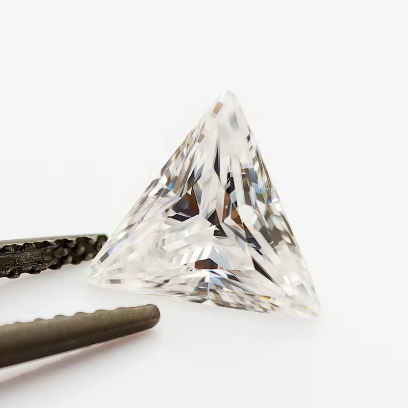Batu Moissanite Potongan Segit - Gra Certificate Loose Moissanite Stone ulasan dan harga