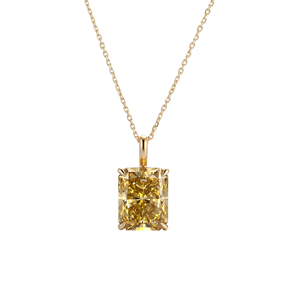 Liontin Moissanite Provence 7  - Moissanite Pendant Necklace Solitaire ulasan dan harga