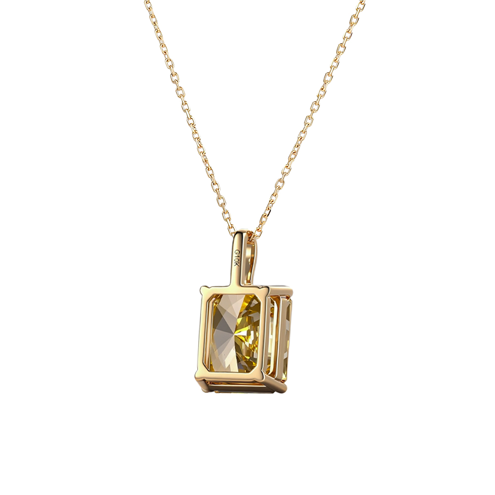 Liontin Moissanite Provence 7  - Moissanite Pendant Necklace Solitaire ulasan dan harga