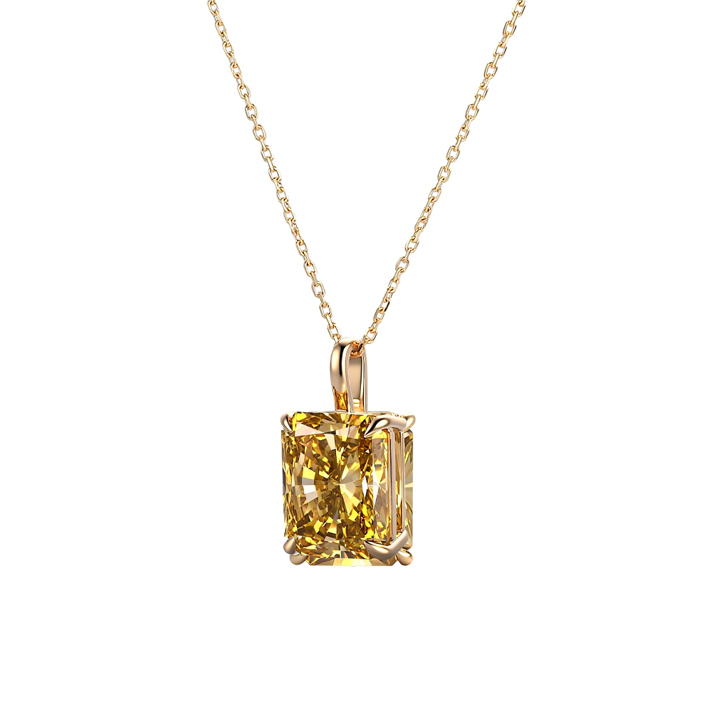 Liontin Moissanite Provence 7  - Moissanite Pendant Necklace Solitaire ulasan dan harga