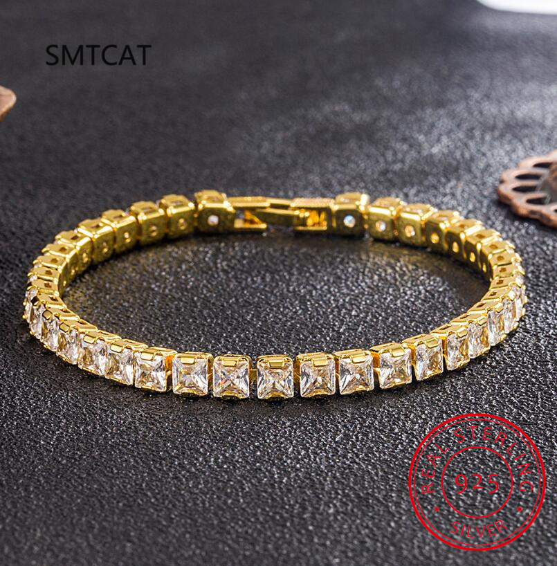 Gelang Tenis Berlian Moissanit - Moissanite Tennis Bracelet 925 Sterling ulasan dan harga