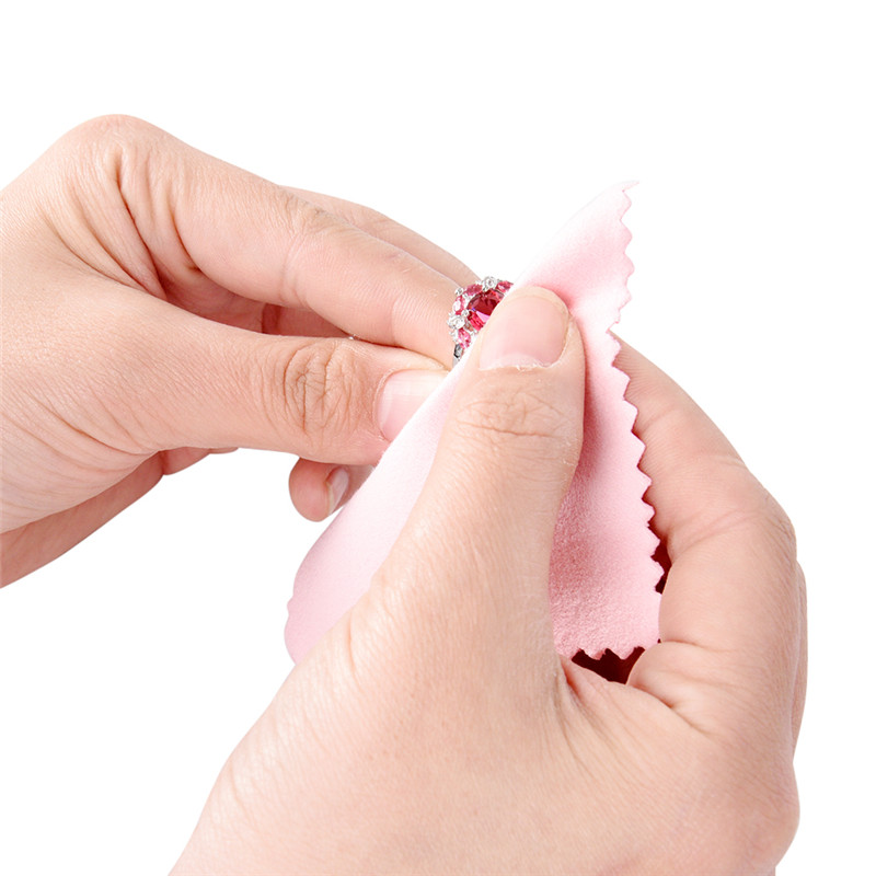 Baru·50Pcs/set Kain Pembersih  - Jewelry Polishing Cloth Silver Cleaner ulasan dan harga